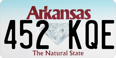 AR license plate 452KQE