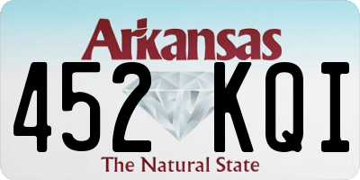 AR license plate 452KQI