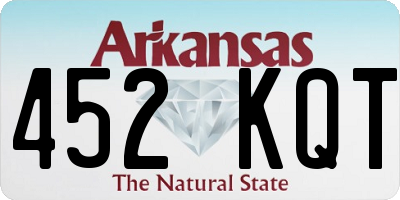 AR license plate 452KQT