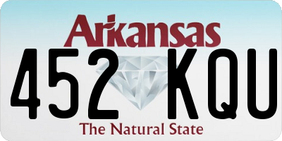 AR license plate 452KQU