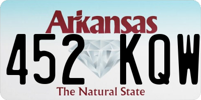 AR license plate 452KQW