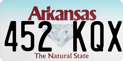AR license plate 452KQX