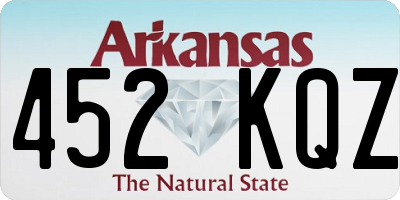 AR license plate 452KQZ