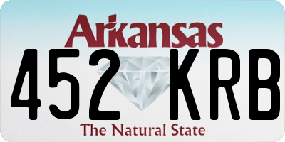 AR license plate 452KRB