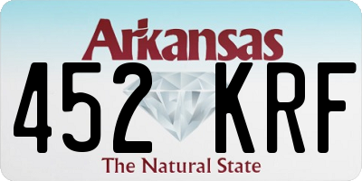 AR license plate 452KRF