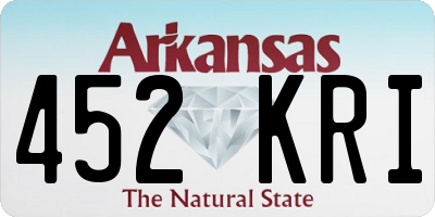 AR license plate 452KRI