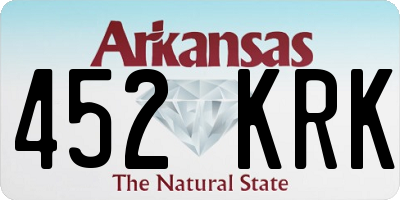 AR license plate 452KRK