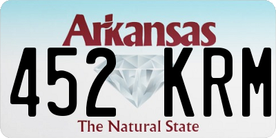 AR license plate 452KRM