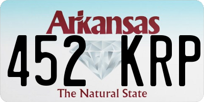AR license plate 452KRP