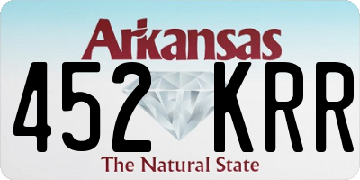 AR license plate 452KRR