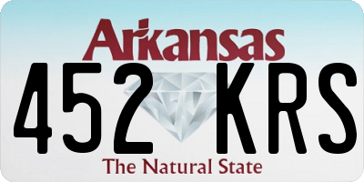 AR license plate 452KRS