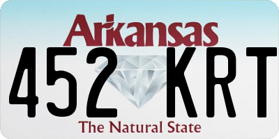 AR license plate 452KRT