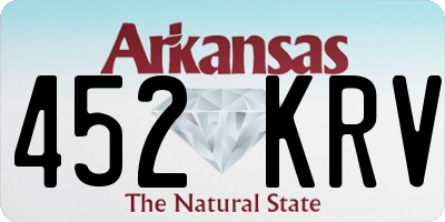 AR license plate 452KRV