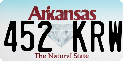 AR license plate 452KRW