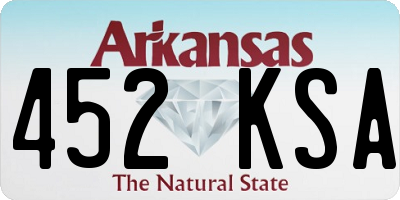 AR license plate 452KSA