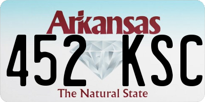 AR license plate 452KSC
