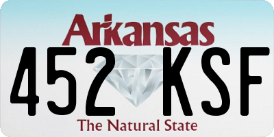 AR license plate 452KSF