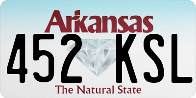 AR license plate 452KSL
