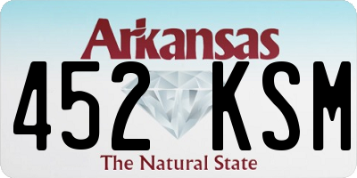 AR license plate 452KSM