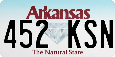 AR license plate 452KSN