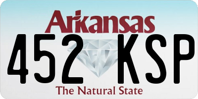 AR license plate 452KSP