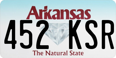 AR license plate 452KSR