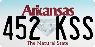 AR license plate 452KSS