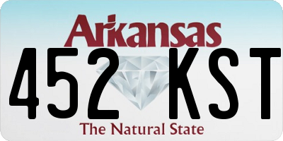 AR license plate 452KST