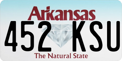 AR license plate 452KSU