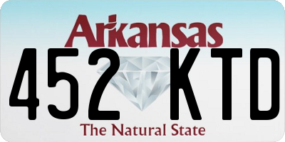 AR license plate 452KTD