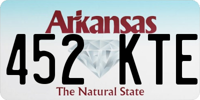 AR license plate 452KTE