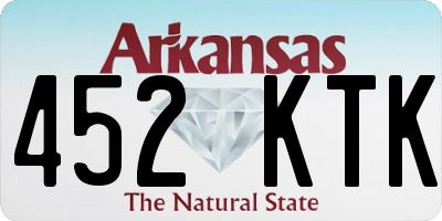 AR license plate 452KTK