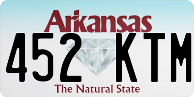 AR license plate 452KTM