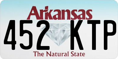 AR license plate 452KTP