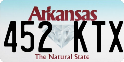 AR license plate 452KTX