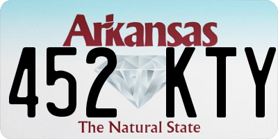 AR license plate 452KTY