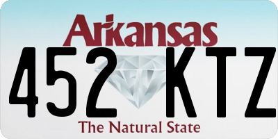 AR license plate 452KTZ