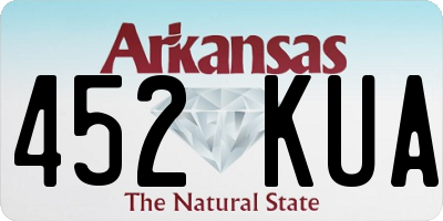 AR license plate 452KUA