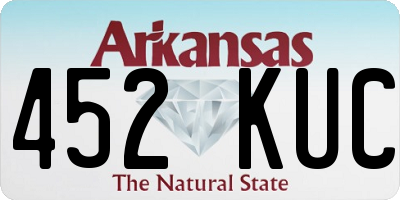 AR license plate 452KUC
