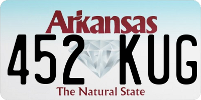 AR license plate 452KUG