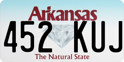 AR license plate 452KUJ
