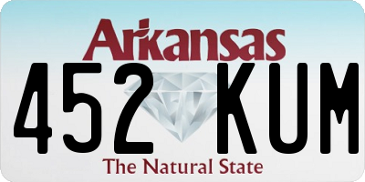 AR license plate 452KUM