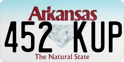 AR license plate 452KUP