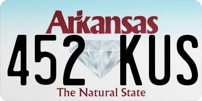 AR license plate 452KUS