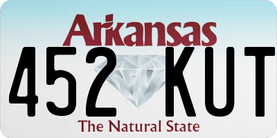 AR license plate 452KUT