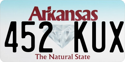 AR license plate 452KUX