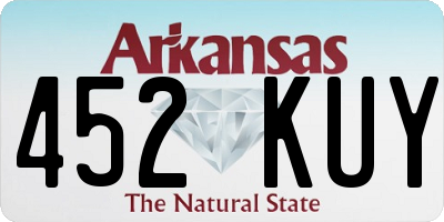 AR license plate 452KUY
