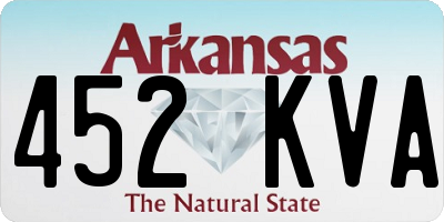 AR license plate 452KVA