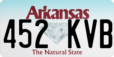 AR license plate 452KVB