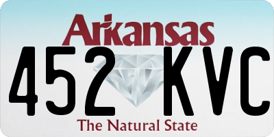 AR license plate 452KVC
